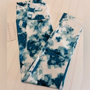 Danskin Teal Tie-Dye Leggings